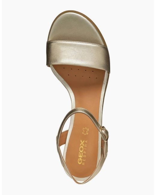 Geox Metallic D Aurely 50 Heeled Sandals