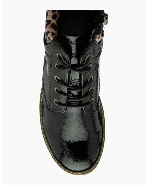 Lotus Black Lexis Ankle Boots