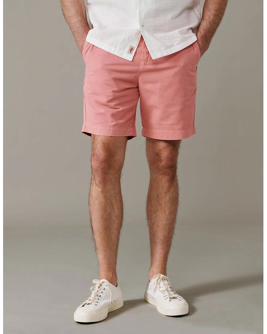 aubi Pink Stamford Chino Short for men