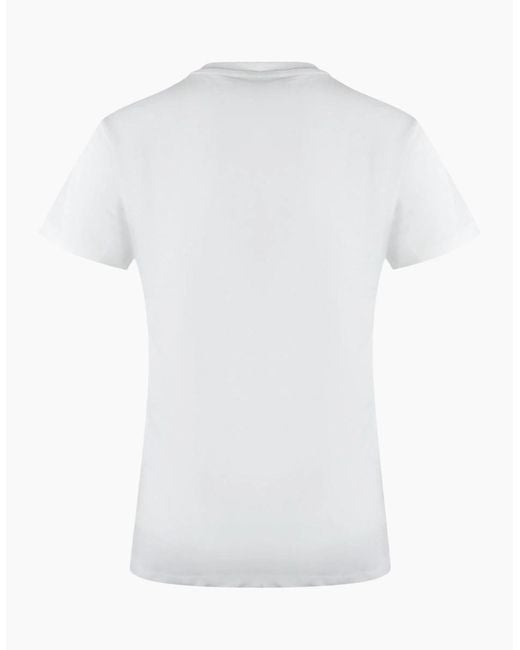 Love Moschino White Small Logo T-Shirt
