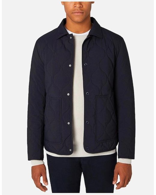 Remus Uomo Blue Nonah Quilted Jacket for men