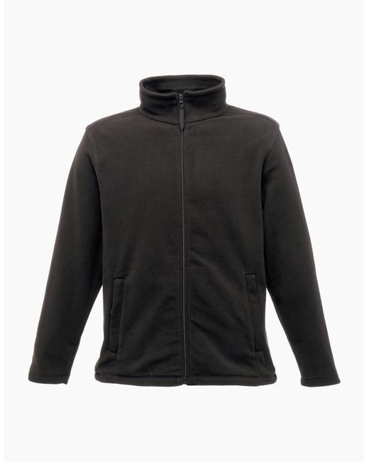 Regatta Gray Plain Micro Fleece Full Zip Jacket (Layer Lite) for men