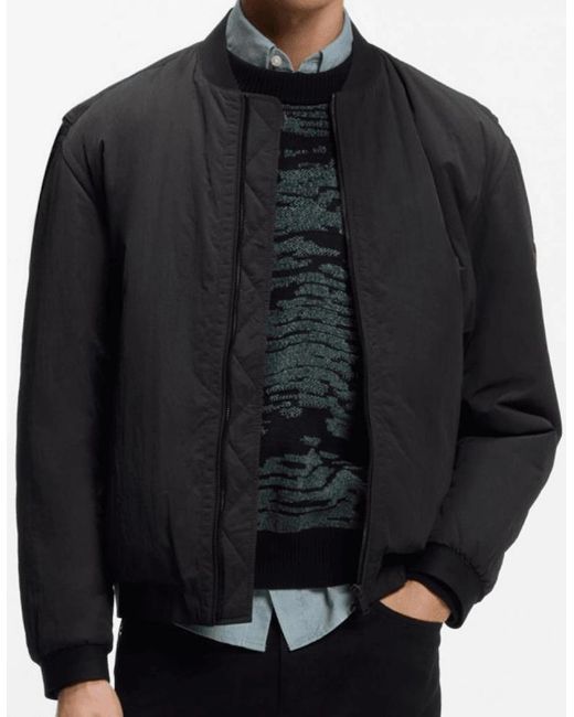 Boss Black Ovarsi Soft Touch Bomber Jacket for men