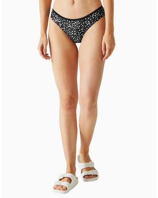 Regatta Black Ladies Aceana Polka Dot Bikini Bottoms