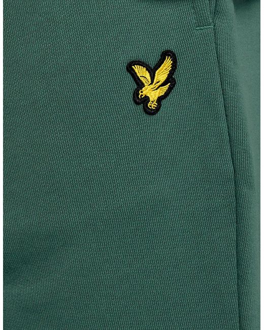 Lyle & Scott White Cotton Sweat Shorts for men