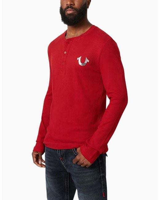 True Religion Red 700140 T Shirts for men