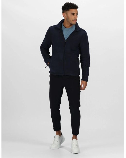 Regatta Blue Professional Plain Micro Fleece Full Zip Jacket (Layer Lite) for men