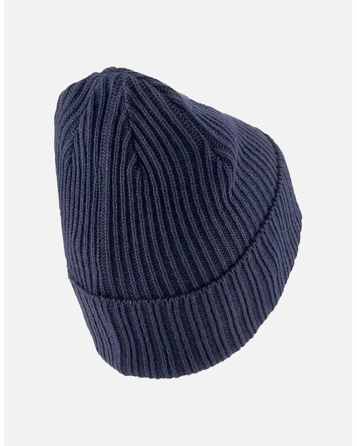 PUMA Blue Classic Ribbed Beanie