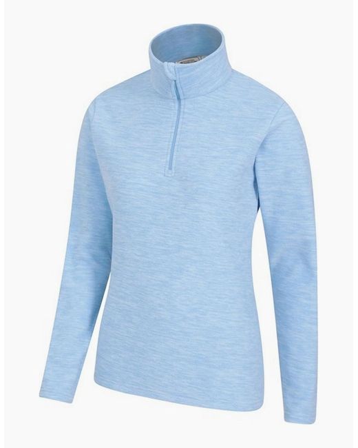 Mountain Warehouse Blue Ladies Snowdon Melange Fleece Top