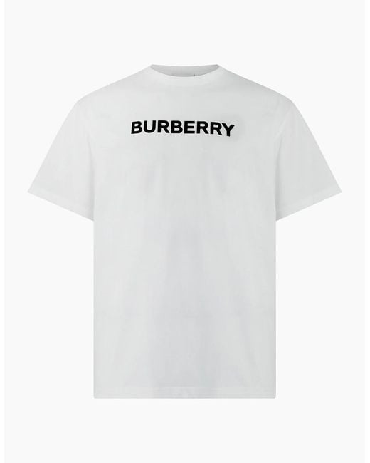 Burberry White Harriston T Shirt for men