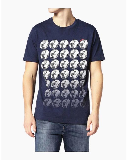 DIESEL Black T Joe Sc T Shirt Crew Neck Regular Slim Fit Casual Summer Cotton Tee for men