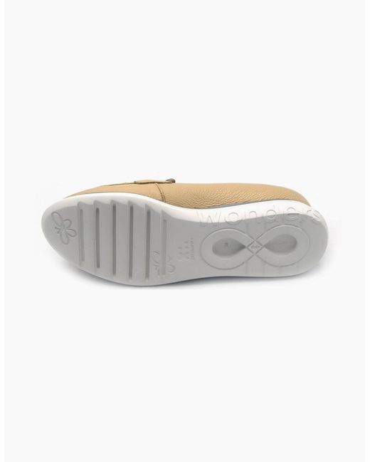Wonders White Casares A9741 Ladies Loafer