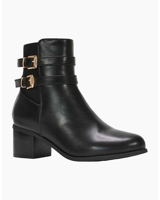 XY London Black Ladies Tabitha Block Heel Chelsea Boots