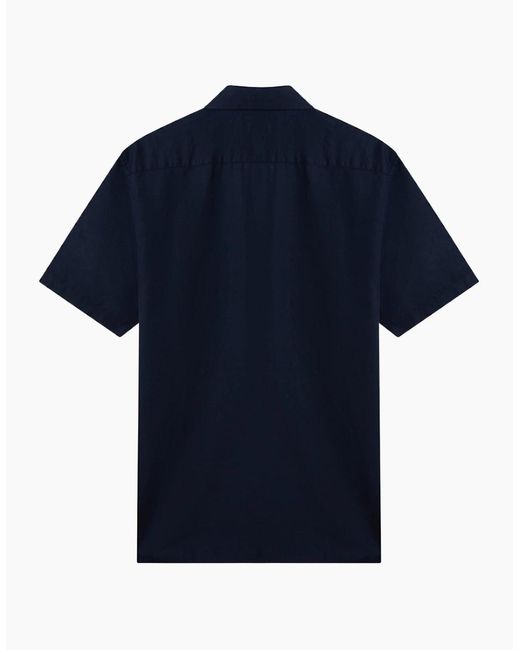 Ted Baker Blue Zebra Regular Linen Shirt for men