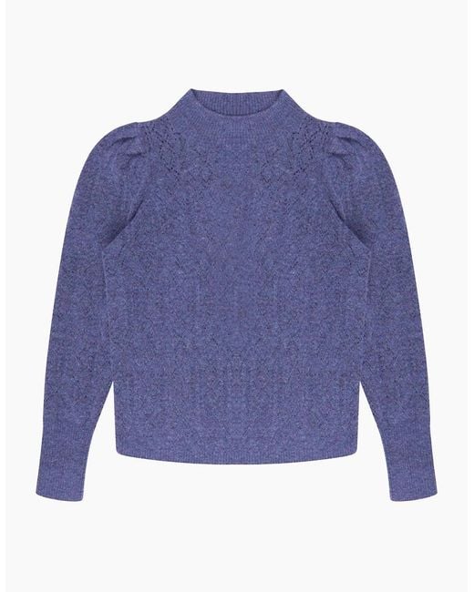 Ro&zo Blue Pointelle Knit Jumper