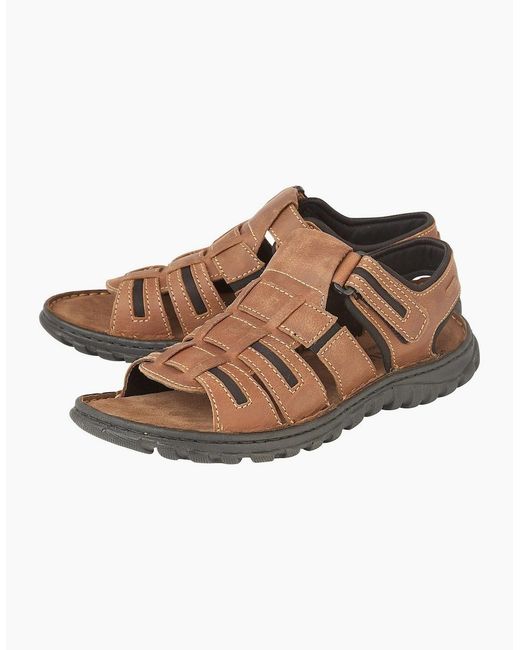 Lotus Brown Dylan Sandals for men