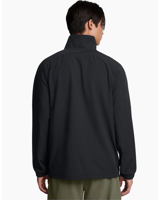 Under Armour Blue Unstoppable Solid Patterned Anorak Jacket With Drawstring for men