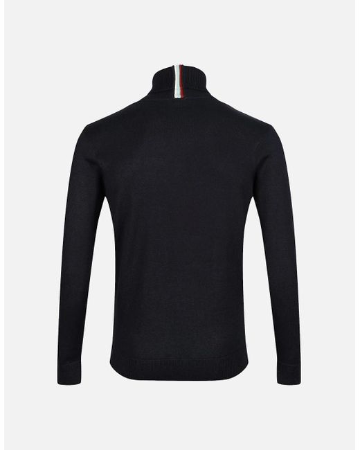 Gabicci Blue Leonardo Roll Neck Knit Sweater for men