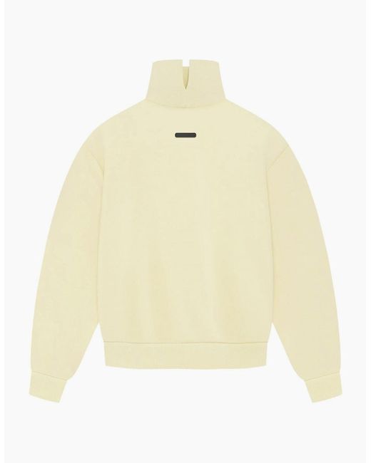 Adidas Yellow Relaxed Fit Embroidered Lettering Funnel Neck Long Sleeve Athletic Top