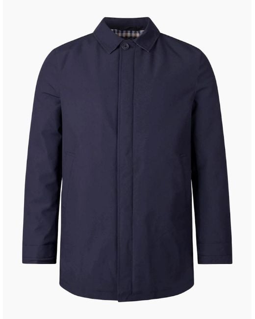 Aquascutum Blue Active Shell Active Mid Trench Jacket for men