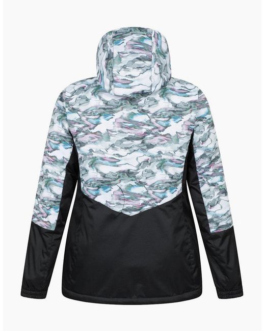 Mountain Warehouse Blue Ladies Dawn Ii Printed Ski Jacket