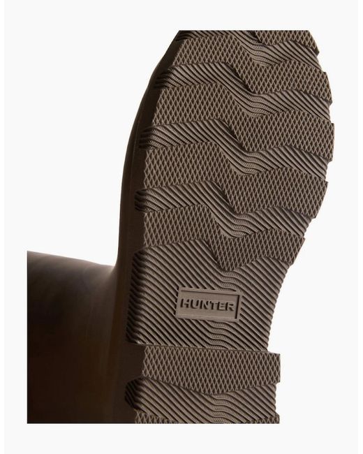 Hunter Brown Downpour Tall Wellingtons for men