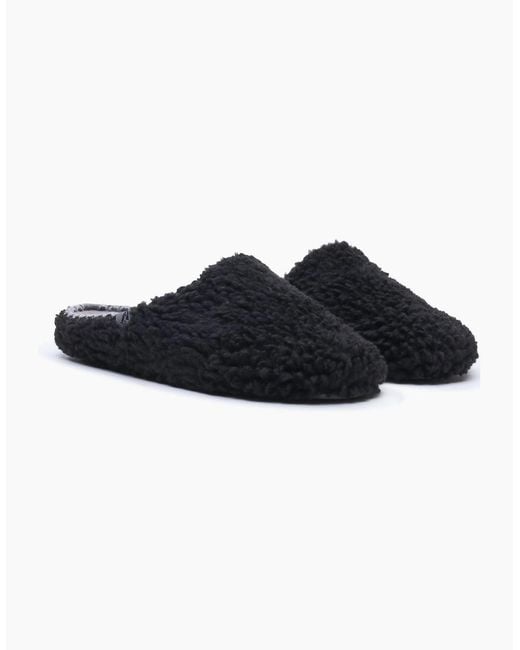 Hush Puppies Blue Good Teddy Polyester Slippers for men