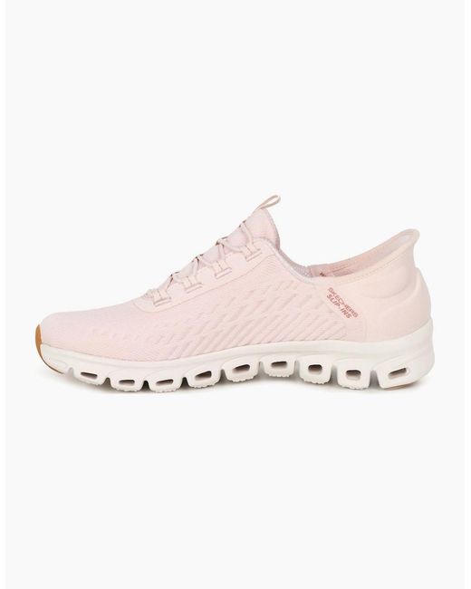 Skechers Pink Glide Step Slip