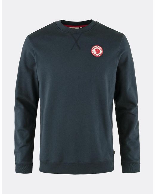 Fjallraven Blue 1960 Logo Badge Sweatshirt for men