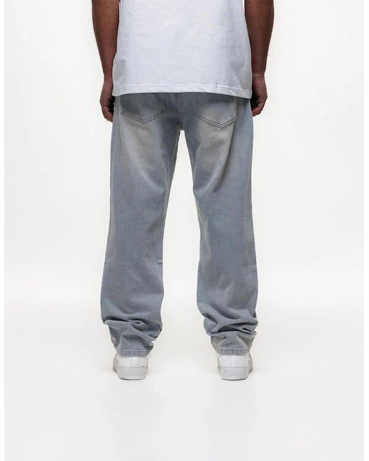 Magrit Gray Core Straight Jeans for men
