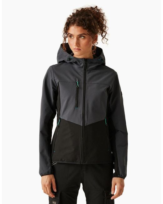 Regatta Black Professional /Ladies Ada Stretch Soft Shell Jacket
