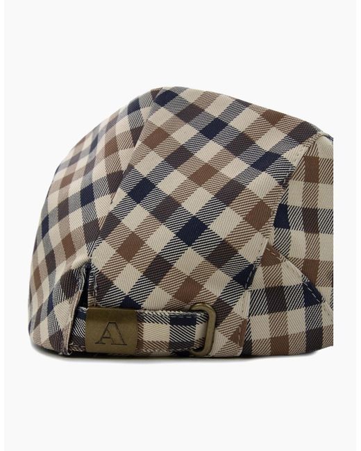 Aquascutum Multicolor Iconic Flat Cap 28 for men