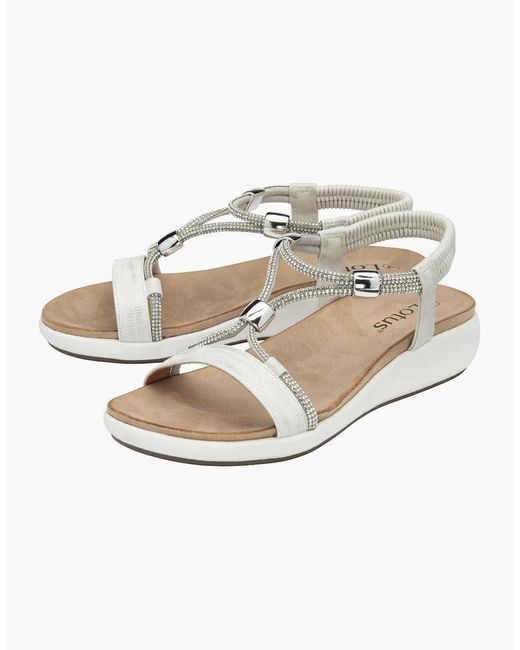 Lotus Metallic Bruna Sandals