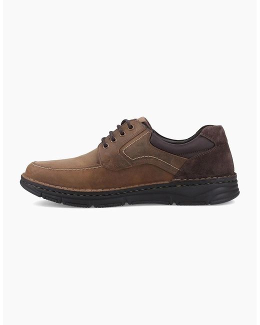 Hush Puppies Brown Franklin Lace Up Shoe Leather Tan Loafers for men
