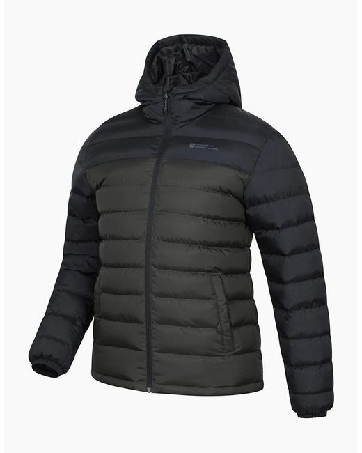 Mountain Warehouse Blue Seasons Ii Camo Padded Jacket for men