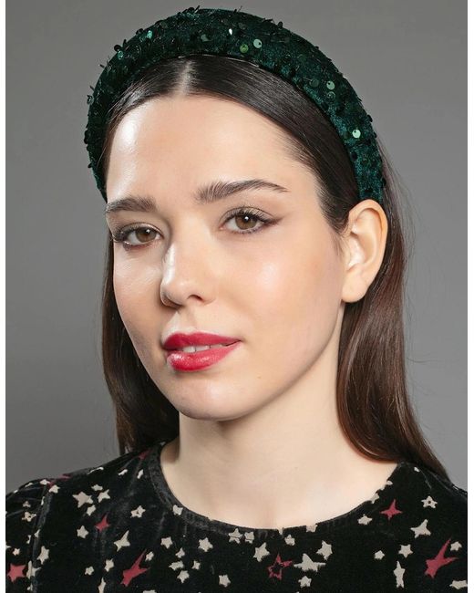 Nooki Design Black Albion Sequin Headband