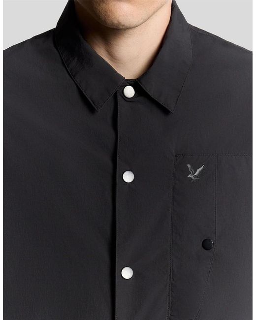 Lyle & Scott Black Overshirt for men