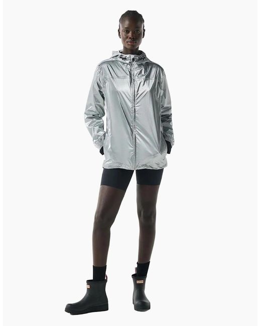 Hunter Blue Packable Adults Rain Jacket