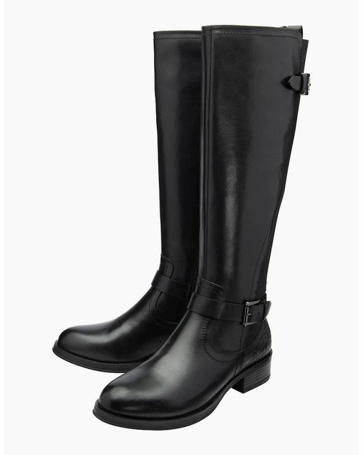 Ravel Black Eildon Knee High Boots