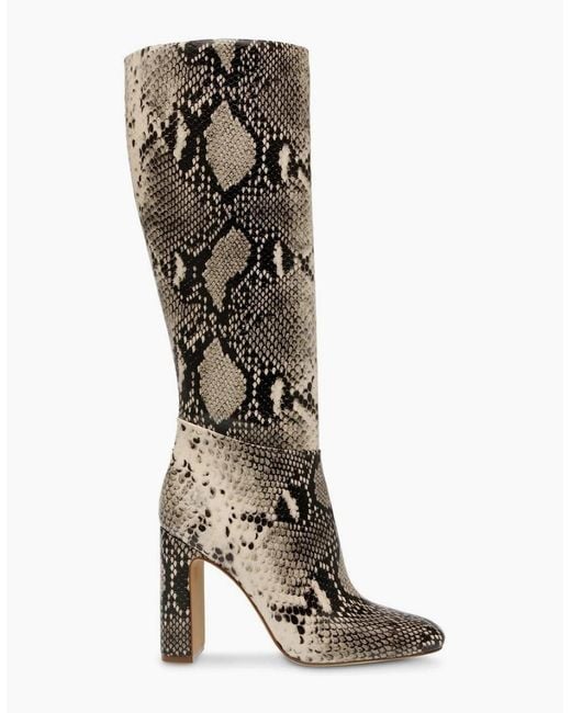 Steve Madden Multicolor Knee High Block Heel Boots With Zipper