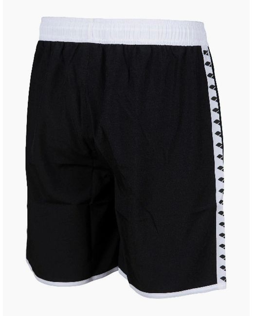 Arena Black Bermuda Team Stripe for men