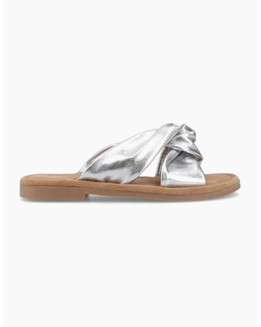 Hush Puppies White Amy Wide Fit Sandals