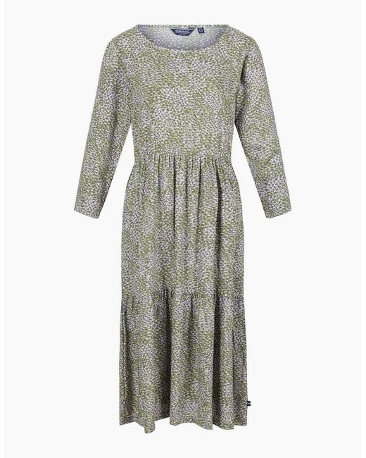 Regatta Gray Briella Crew Neck Three Quarter Sleeve Maxi Dress