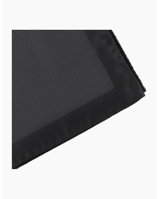 McQueen Black Pocket Square for men