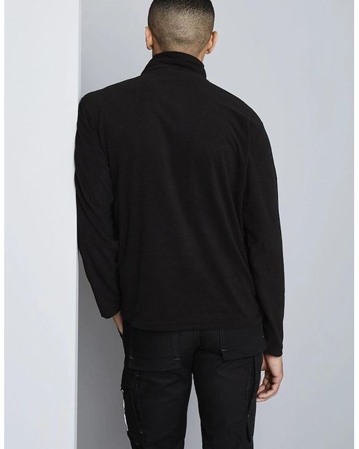 Regatta Blue Micro Zip Neck Fleece Top (170 Gsm) for men