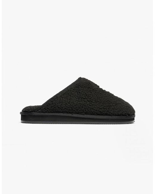 Polo Ralph Lauren Black Kayleigh Scuff Ii Bear Mule Slippers