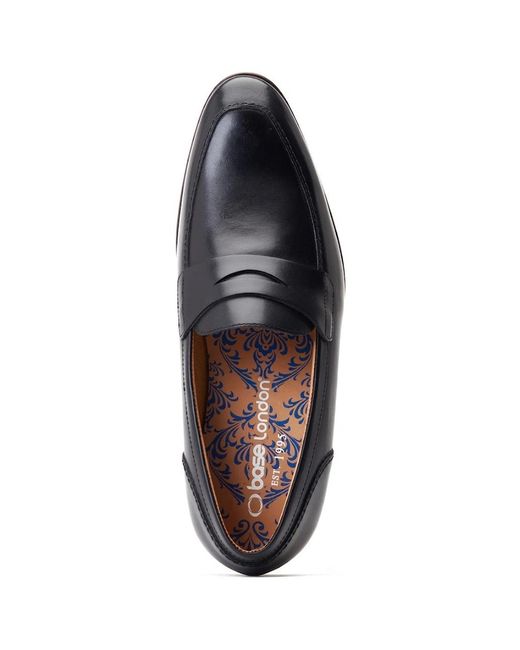 Base London Blue Bruno Penny Loafer for men