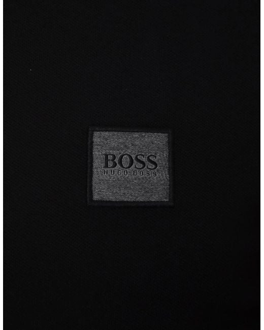 Boss Black Casual Slim Fit Passerby Long Sleeved Polo Shirt for men