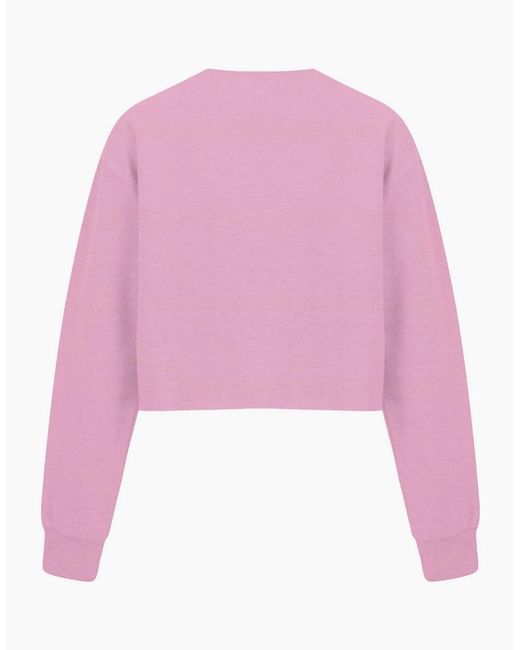 Miso Pink Cropped Sweatshirt