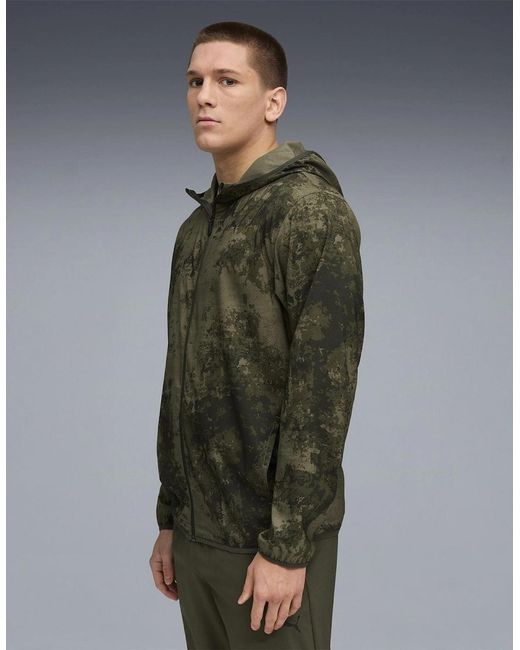 PUMA Green Monay Hooded Short Puffer Jacket for men